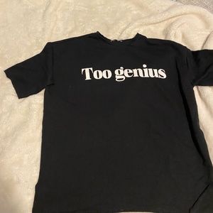 Zara Short Sleeve Oversized Crew Neck